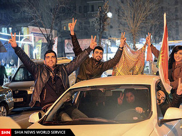 تصویر/ پایکوبی شبانه در عین العرب