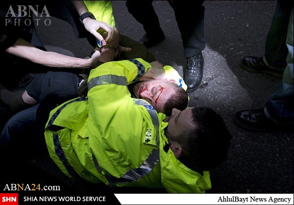 اولین تظاهرات ضد اسلامی در انگلیس  +تصاویر