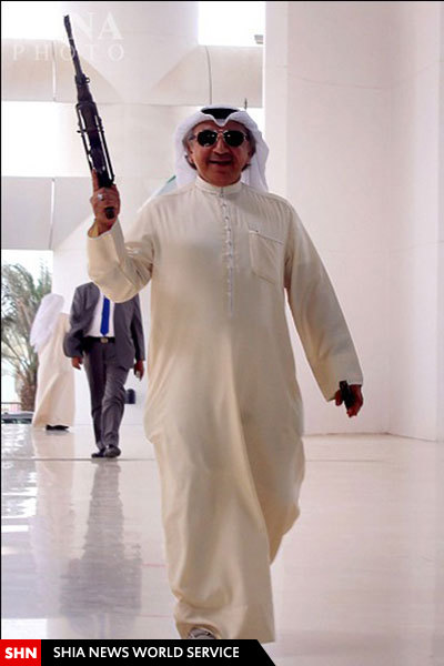 حضور نماینده شیعه کویت با اسلحه در پارلمان+عکس