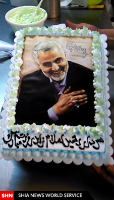 کیک تولد سردار سلیمانی+تصویر