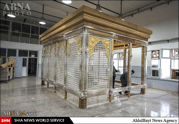گزارش تصویری از ساخت ضریح جدید حرم مطهر حضرت عباس علیه السلام