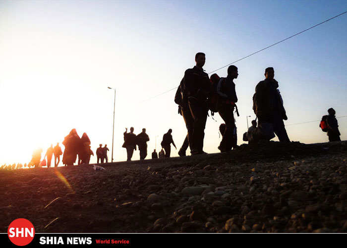 تصاویر/ تجمع زائران کربلا در مرز شلمچه