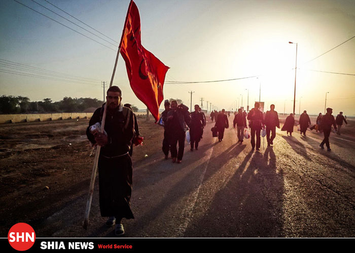 تصاویر/ تجمع زائران کربلا در مرز شلمچه