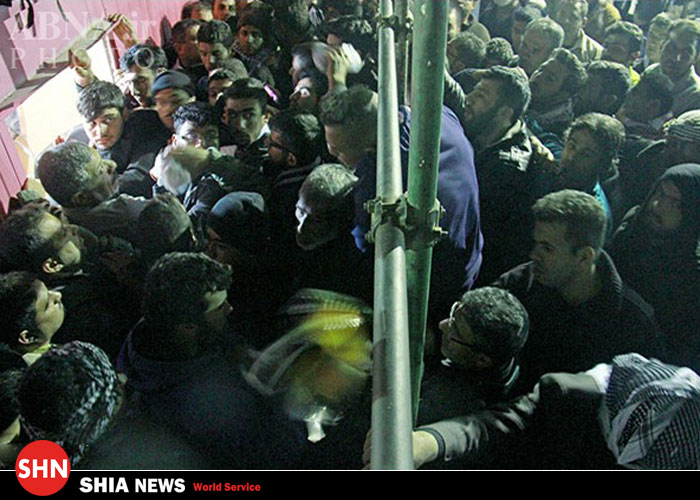 تصاویر/ تجمع زائران کربلا در مرز شلمچه