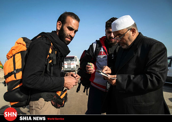 تصاویر/ تجمع زائران کربلا در مرز شلمچه