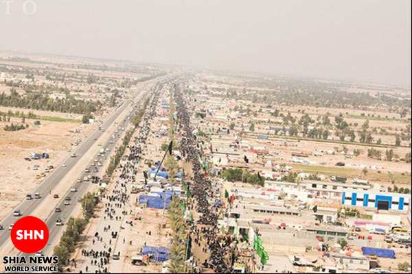 طولانی ترین نماز جماعت تاریخ در راه کربلا