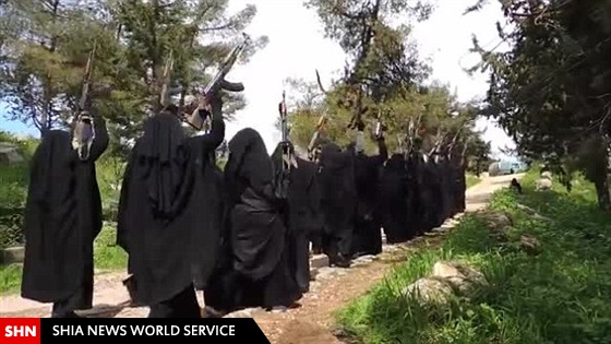 آموزش نظامی زنان داعش در سوریه+تصاویر