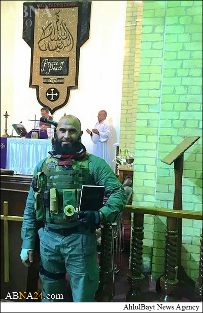 ابوعزرائیل در کلیسای بغداد+تصویر