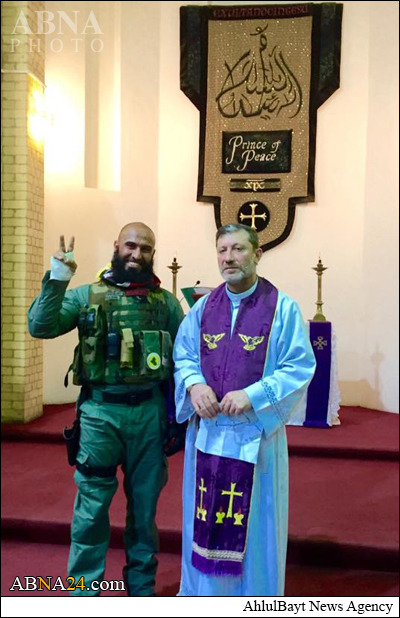 ابوعزرائیل در کلیسای بغداد+تصویر