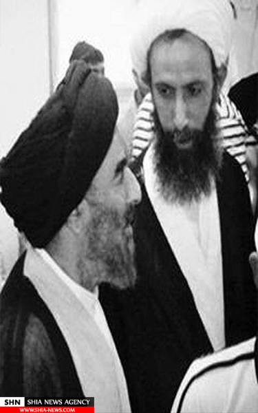 تصاویری از شیخ نمر در کنار آیت‌الله سید محمدتقی مدرسی