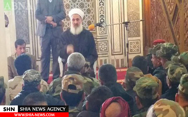 دیدار مفتی عراقی با رزمندگان الحشد الشعبی + تصاویر