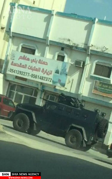 جولان خودروهای نظامی در مناطق شیعه نشین عربستان