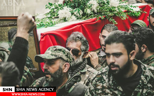 تصاویر تشییع پیکرهای شهدای رزمنده شیعه سوری