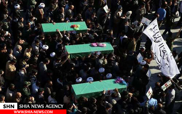 تصاویر تشییع مدافعان حرم پاکستانی در قم