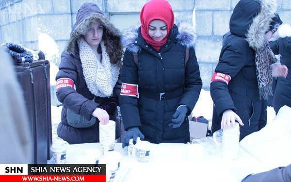 تصاویر پخش نوشیدنی نذری شیعیان در کانادا
