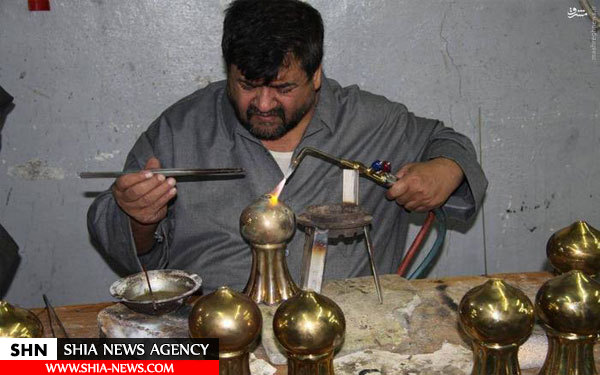 تصاویر کارگاه ساخت ضریح جدیدحرم حضرت عباس(ع)