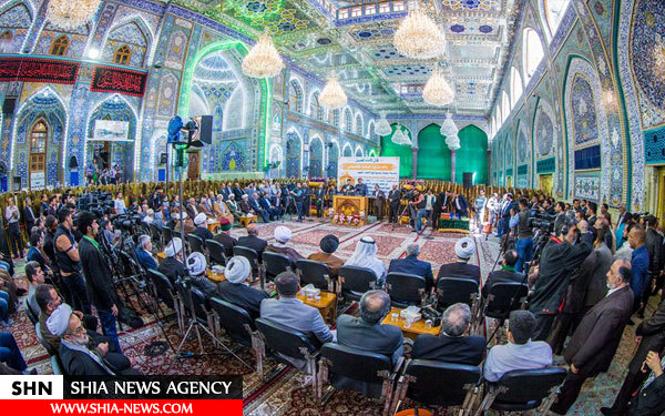 رونمایی از ضریح جدید حبیب بن مظاهر با حضور نماینده آیت الله سیستانی+ تصاویر
