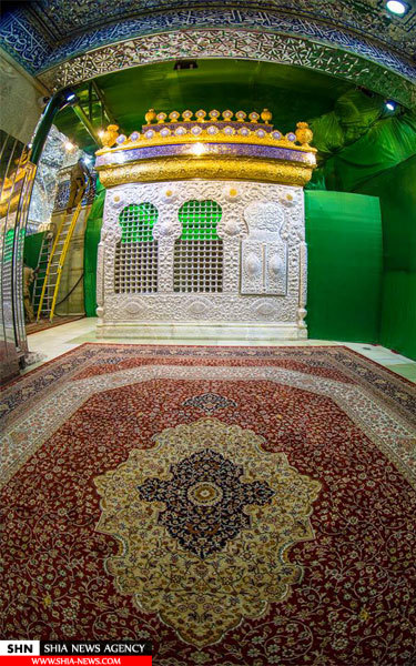 رونمایی از ضریح جدید حبیب بن مظاهر با حضور نماینده آیت الله سیستانی+ تصاویر