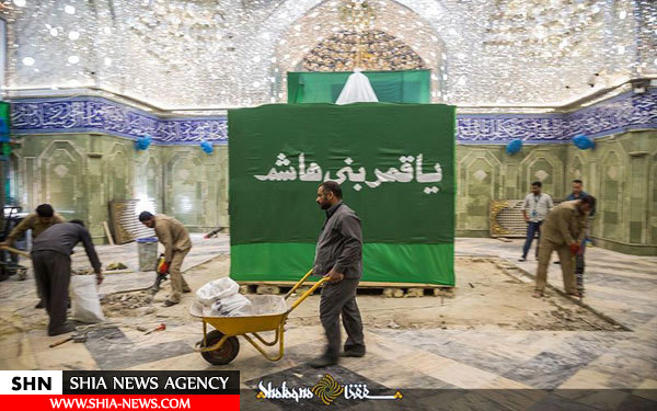 تصاویر کم نظیر از مراحل تغییر ضریح مطهر حضرت عباس (ع) تصاویر کم نظیر از مراحل تغییر ضریح مطهر حضرت عباس (ع)