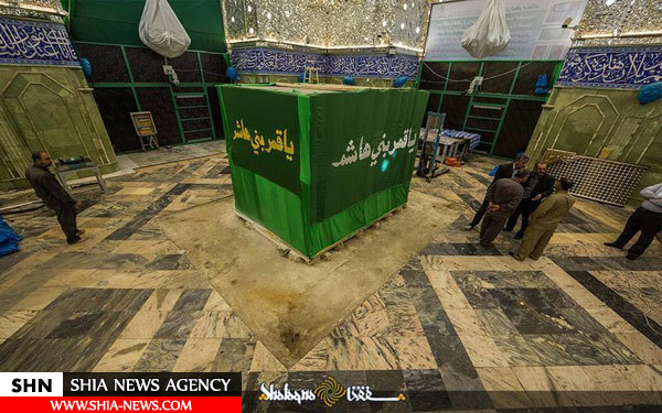 تصاویر کم نظیر از مراحل تغییر ضریح مطهر حضرت عباس (ع) تصاویر کم نظیر از مراحل تغییر ضریح مطهر حضرت عباس (ع)