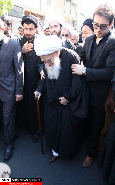 پیاده روی مراجع عالیقدر شیعه در سالروز شهادت حضرت فاطمه زهرا(س)