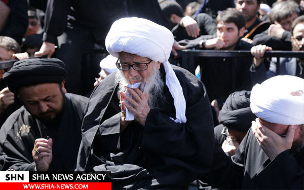 پیاده روی مراجع عالیقدر شیعه در سالروز شهادت حضرت فاطمه زهرا(س)