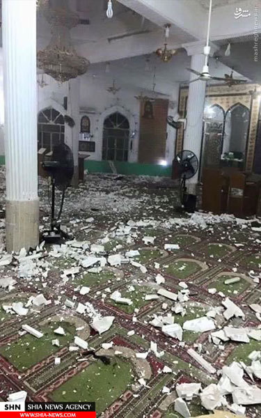 نماز جماعت در محل وقوع حمله انتحاری+تصاویر(+18)