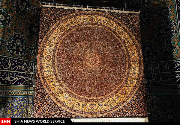 تصاویر/ رونمایی از فرش حرم حضرت زینب