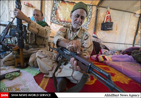 استقرار نیروهای یگان رزمی العباس در مرز کربلا با الانبار + تصاویر