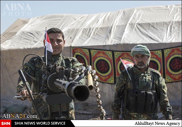 استقرار نیروهای یگان رزمی العباس در مرز کربلا با الانبار + تصاویر