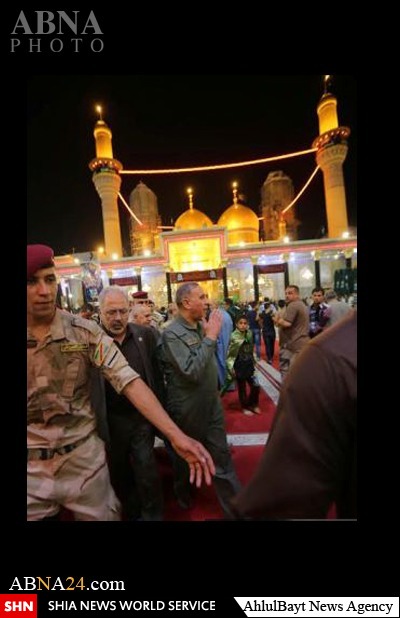 تشرف وزیر دفاع عراق به حرم مطهر امام کاظم+ تصاویر