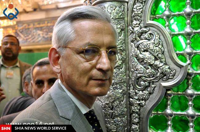 سفیر فرانسه به زیارت امام حسین(علیه السلام) و نماینده آیت الله سیستانی رفت+تصویر سفیر فرانسه به زیارت امام حسین(علیه السلام) و نماینده آیت الله سیستانی رفت+تصویر