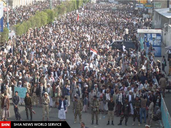 تصاویر/ خروش خشم یمنی‌ها از جنایات سعودی‌ها