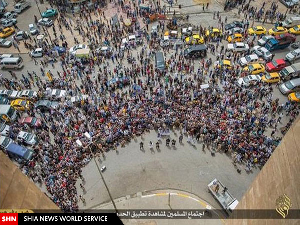 تصاویر/ پرتاب کردن سه عراقی از ارتفاع توسط داعش