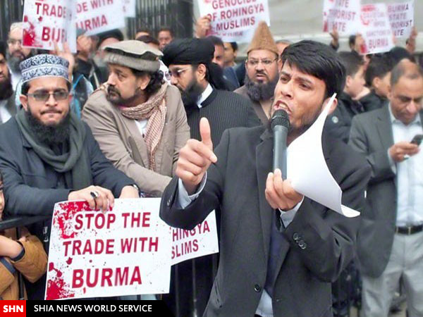 تصاویر/ اعتراض به کشتار مسلمانان در انگلیس و یونان