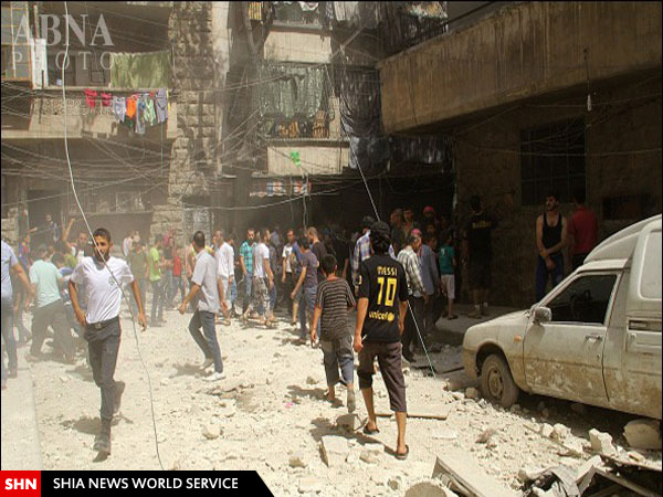 حمله خمپاره‌ای تروریست‌ها به حلب/ تصاویر