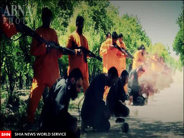 اعدام ۱۳ داعشی به دست جلادان نارنجی‌پوش + تصاویر