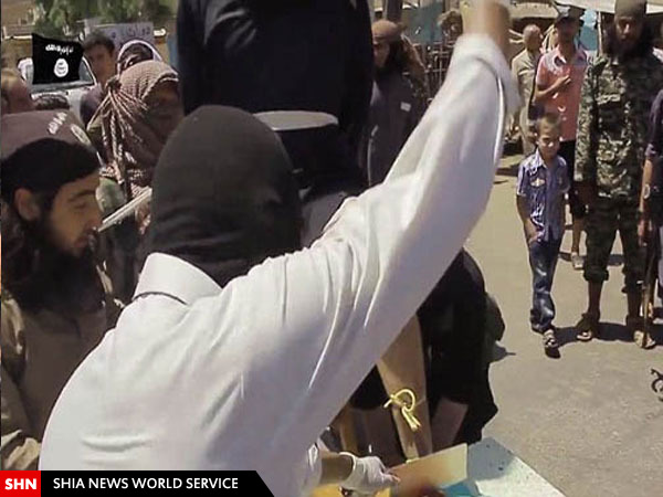 قطع دست و پا با ساطور داعشی+ تصاویر (18+)