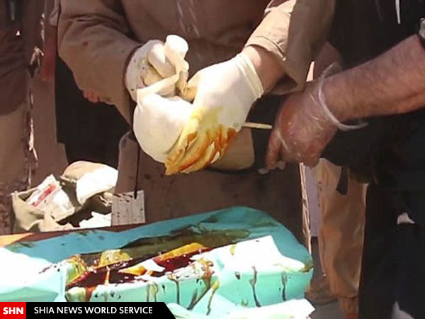 قطع دست و پا با ساطور داعشی+ تصاویر (18+)