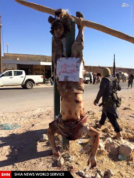 اعدام دو عضو داعش بدست النصره در حماه + تصاویر