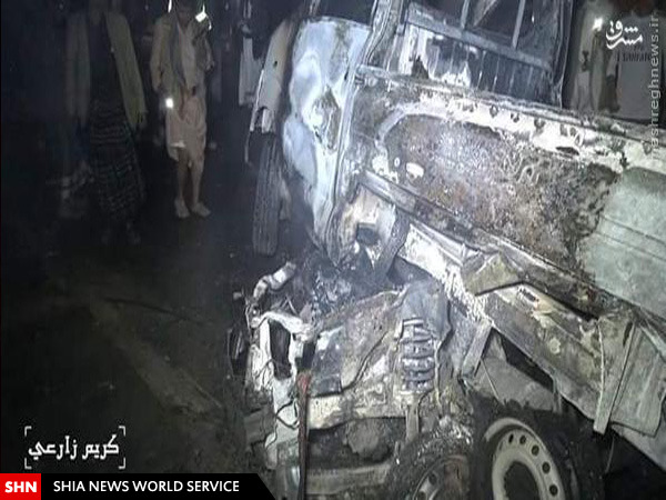 انفجار خودروی بمبگذاری شده در صنعا + تصاویر