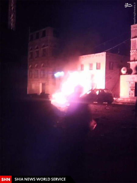 انفجار خودروی بمبگذاری شده در صنعا + تصاویر
