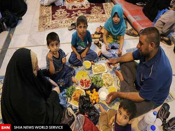تصاویر سفره های افطاری در نجف اشرف