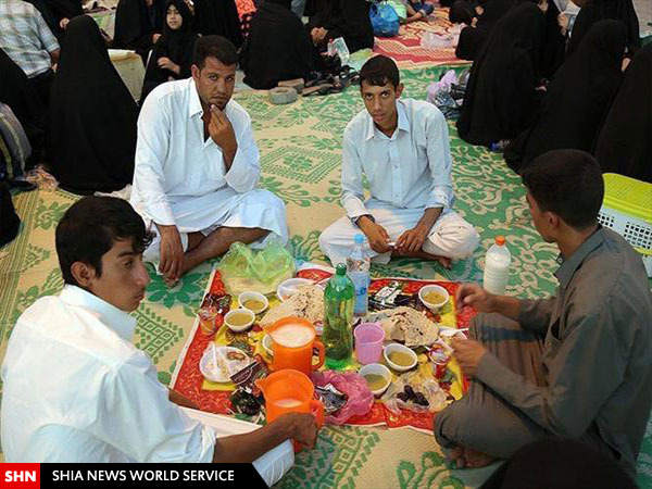 تصاویر سفره های افطاری در نجف اشرف