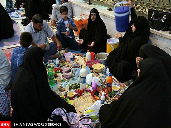 تصاویر سفره های افطاری در نجف اشرف