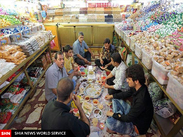 تصاویر سفره های افطاری در نجف اشرف