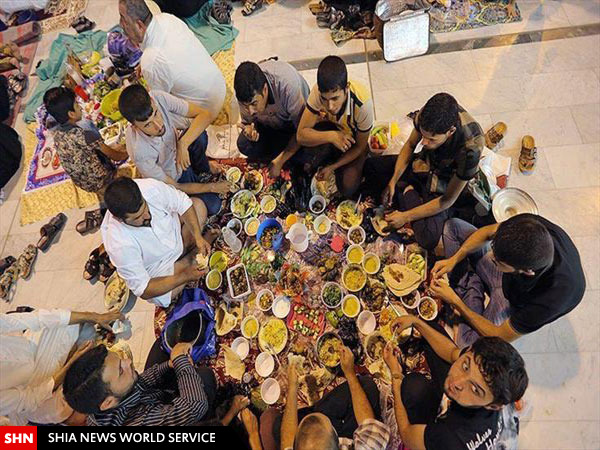 تصاویر سفره های افطاری در نجف اشرف