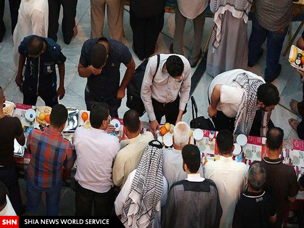 تصاویر سفره های افطاری در نجف اشرف