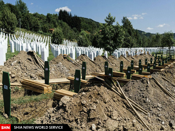 خاکسپاری قربانیان فاجعه کشتار مسلمانان سربرنیتسا + تصاویر