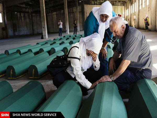 خاکسپاری قربانیان فاجعه کشتار مسلمانان سربرنیتسا + تصاویر
